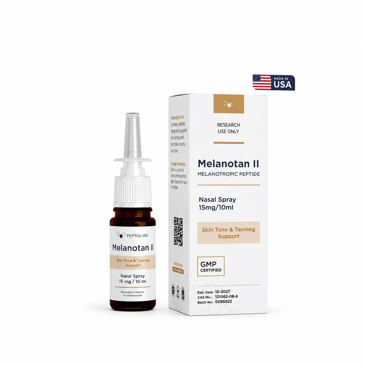 Melanotan II (меланотан 2) 15мг/10мл Назальний спрей