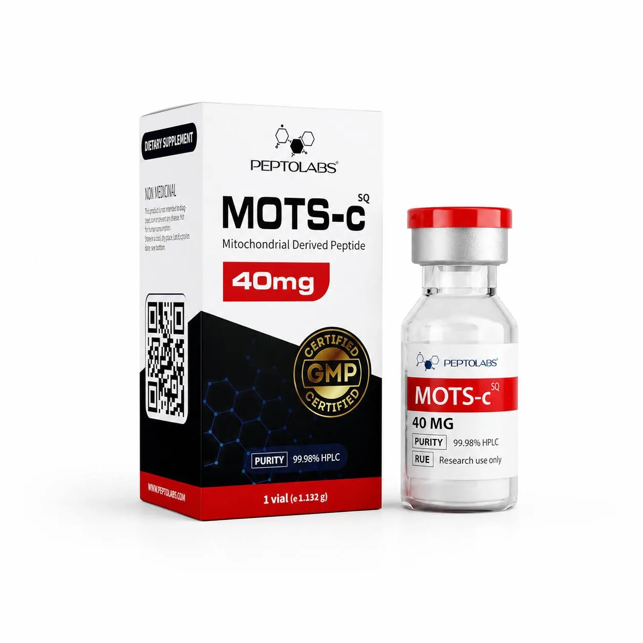 Пептид Mots-c 10/40mg флакон PeptoLabs