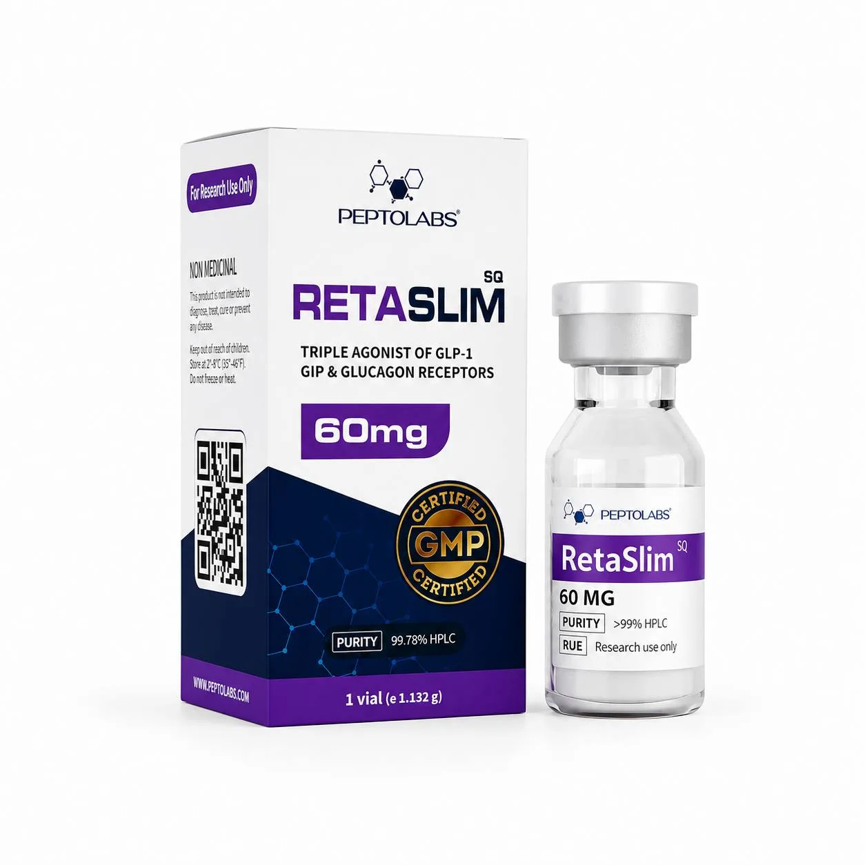 RetaSlim (Ретатрутид) SQ 10/30/60мг флакон PeptoLabs