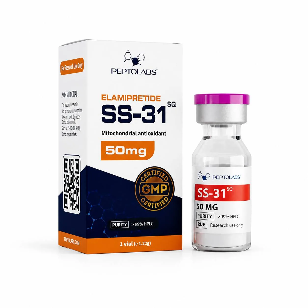 SS-31 (Еламіпретид) 50mg флакон - захист та відновлення мітохондрій