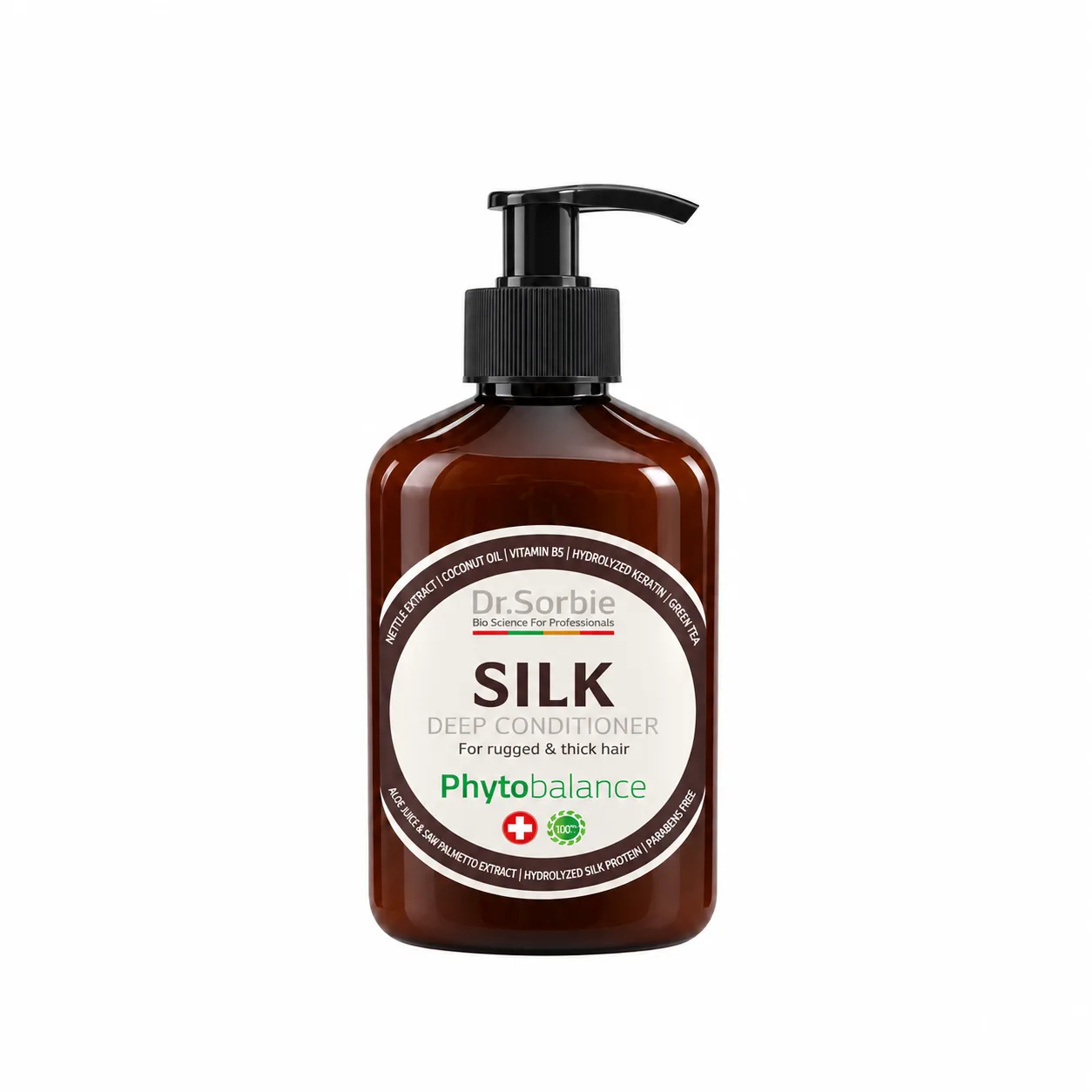 Dr. Sorbie SILK Deep Conditioner Phytobalance 400 мл - розгладжувальний кондиціонер для жорсткого, сухого та пористого волосся